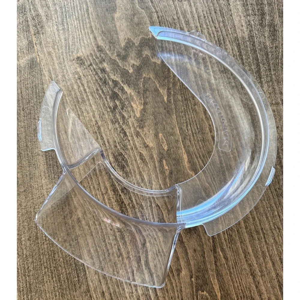 Kitchen Aid Mixer Clear Splash Guard Lid Pour Shield 3 Mixer Bowl Spout 9